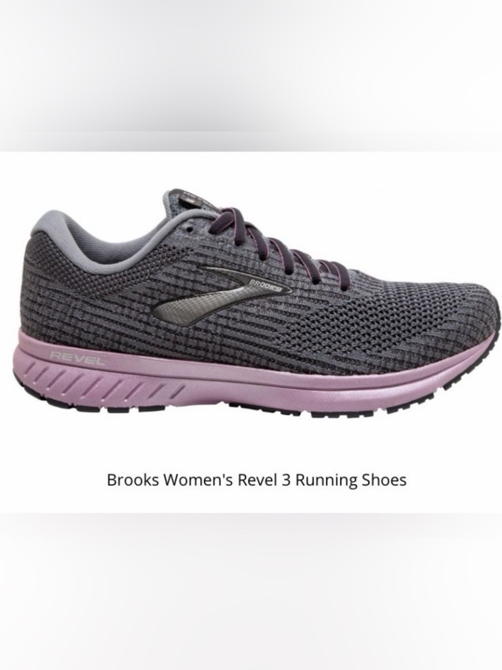 Brooks Women's Gray Knit Revel 3 Running Sneakers 👟🍂
